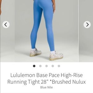 Lululemon NWT Based Pace Brushed blue Nile